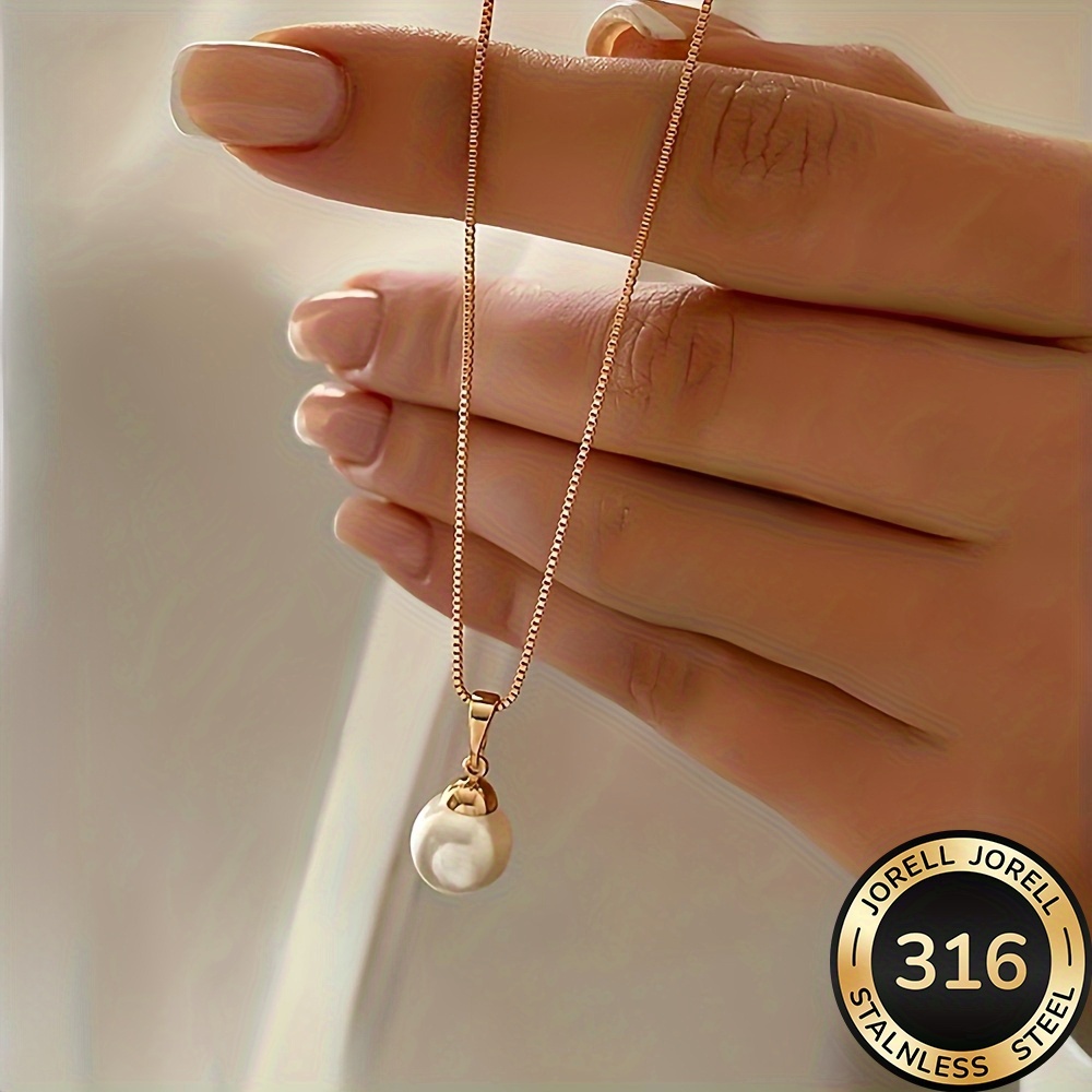 Women's High-Quality 316 Stainless Steel Golden Necklace